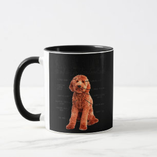 Mug Anatomy Of A Goldendoodle Funny Cute Dog Doodle