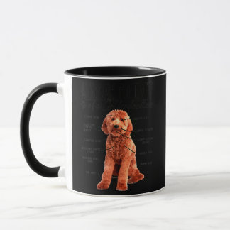 Mug Anatomy Of A Goldendoodle Funny Cute Dog Doodle