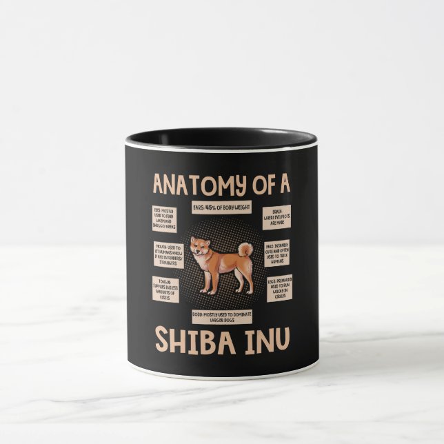 Mug Anatomy Of A Shiba (Centre)