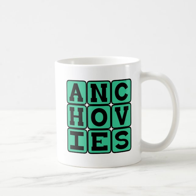 Mug Anchois, Garniture de Pizza (Droite)