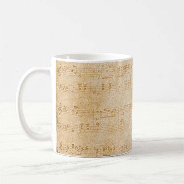 Mug ancien parchemin vintage Arrière - plan (Gauche)