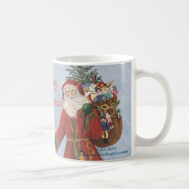 Mug Ancien Père Noël en neige (Droite)