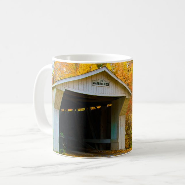Mug Ancien pont couvert d'Adams Mill, Indiana (Devant gauche)