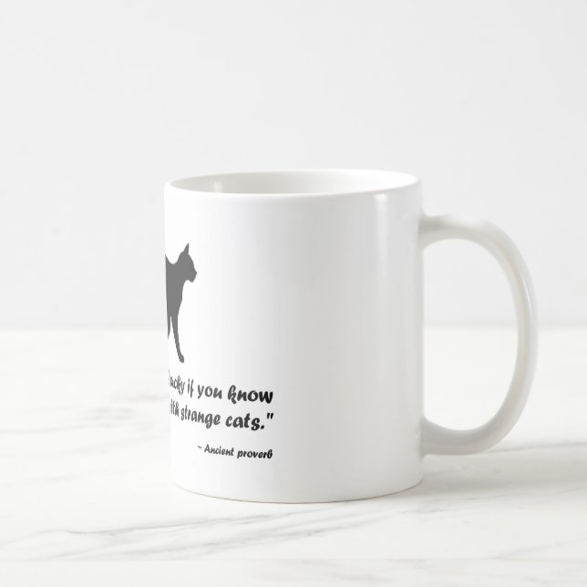 Mug Ancien proverbe de chat (Droite)