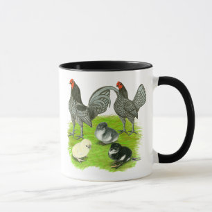Mug Ancienne Anglaise Famille de Jeux Bleue