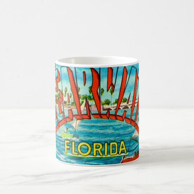 Mug Ancienne Carte Postale de Clearwater Floride (Centre)