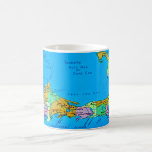 Mug Ancienne carte touristique de Cape Cod