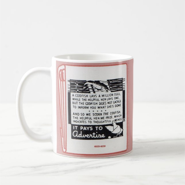Mug ancienne couverture de pochette d'allumettes Ça ra (Gauche)