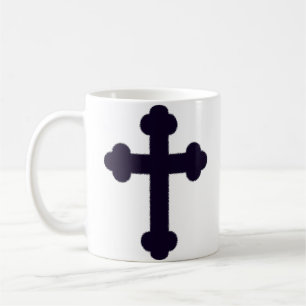 Mug Ancienne croix chrétienne violette