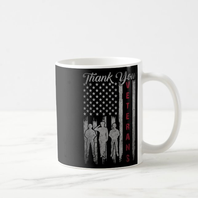 Mug Anciens Combattants Merci Fière patriotique (Droite)