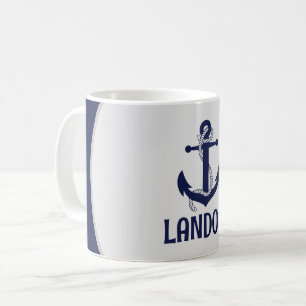 Mug Ancrage marin marine bleu personnalisé