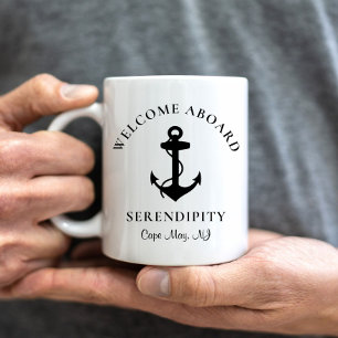Mug Ancre de bateau personnalisée