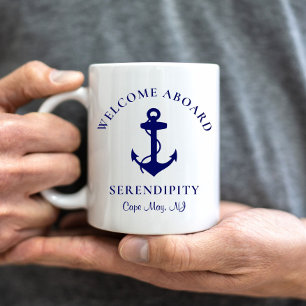 Mug Ancre de bateau personnalisée