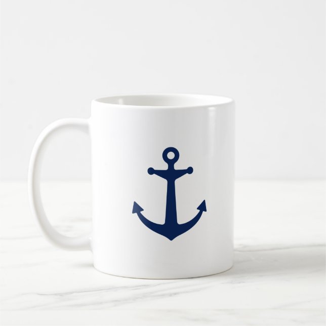 Mug Ancre de bleu marine (Gauche)