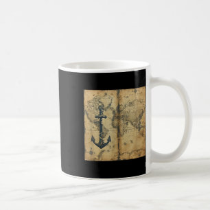 Mug Ancre de voilier pirate nautique vintage ancien Oc