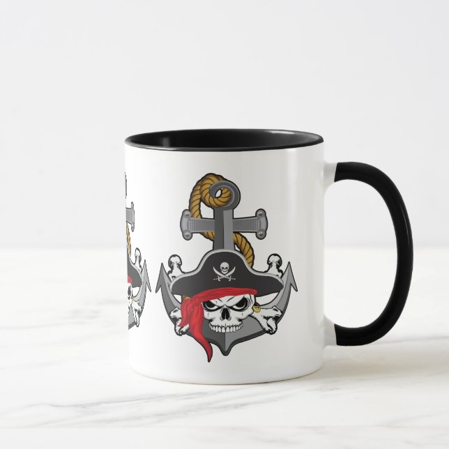 Mug Ancre du crâne pirate (Droite)