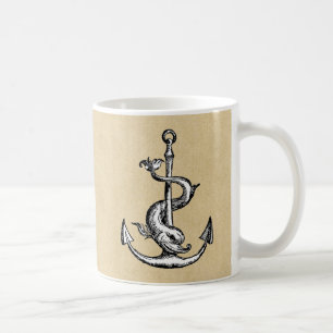 Mug Ancre et dauphin - Festina Lente