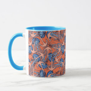 Mug Ancre Et Motif De Méduses