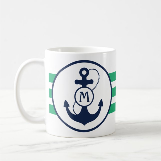 Mug Ancre marine verte (Gauche)