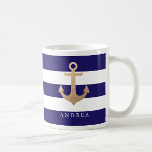 Mug Ancre nautique personnalisée de  