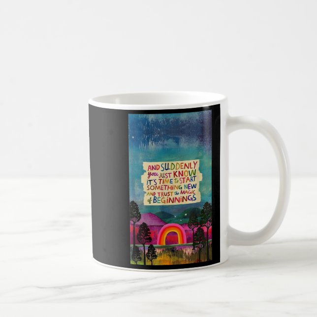 Mug And Suddenly You Just Know It's Time To Start Soin (Droite)