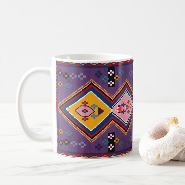 Mug Andalusian Heritage Geometric Fine Art (Avec donut)