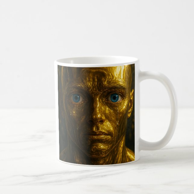 Mug Androïde beaux yeux bleus (Droite)