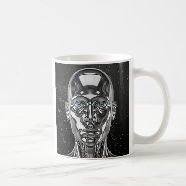 Mug Androïde chrome étincelant (Droite)
