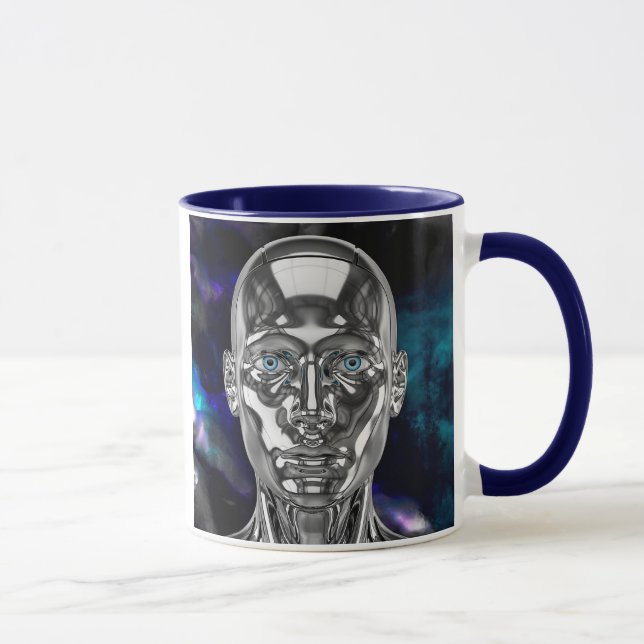 Mug Androïde chrome galaxie (Droite)