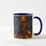 Mug Androïde galaxie futuriste<br><div class="desc">Voyagez au cœur de l’espace avec ce mug androïde galaxie futuriste, illustrant un androïde hyper réaliste au visage métallique sculpté flottant devant une nébuleuse cosmique. Parfait pour les passionnés de science-fiction spatiale et de designs cybernétiques, ce mug capture l’équilibre entre puissance technologique et esthétique galactique. Avec son regard intense et...</div>