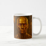 Mug Androïde regard lumineux<br><div class="desc">Ce mug robot doré intense est fait pour ceux qui aiment la science-fiction, les robots et les designs puissants. On y voit un androïde doré réaliste avec des yeux rouges brillants, comme un robot très intelligent ou une machine venue du futur. L’arrière-plan rempli de circuits donne un côté high-tech. C’est...</div>