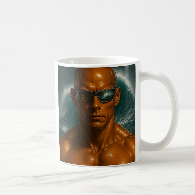Mug Androïde vague puissante (Droite)