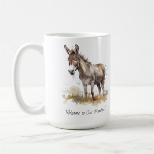 Mug Âne charmant Sérénité, personnalisé