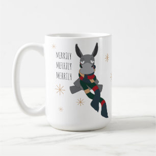 Mug Âne d'hiver drôle mignon sarcastiquement joyeux 