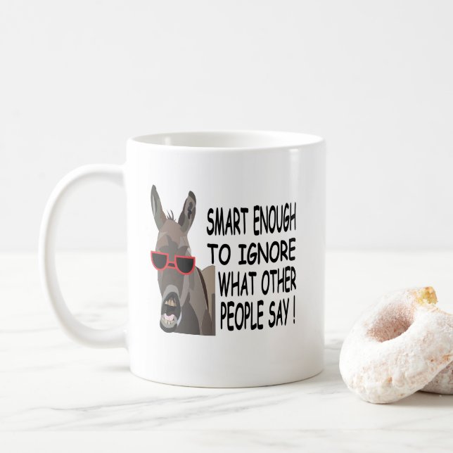 Mug Âne intelligent cool (Avec donut)