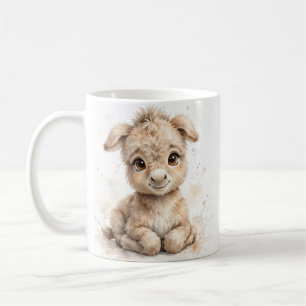 Mug Âne miniature Fluffy Baby Donkey Colt Fermette