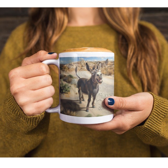Mug Âne souriant, Oatman Arizona, Route 66 (Créateur téléchargé)