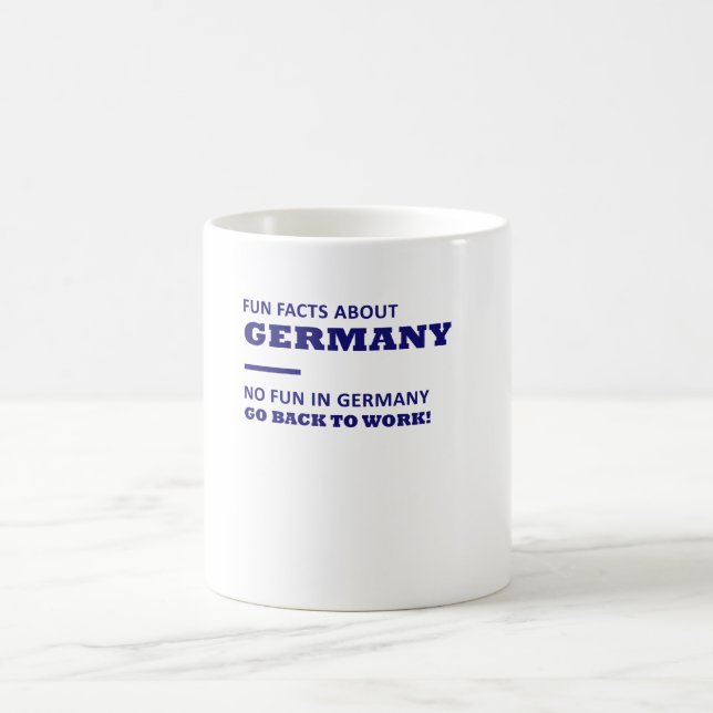 Mug Anecdotes amusantes au sujet de l'Allemagne, aucun (Centre)