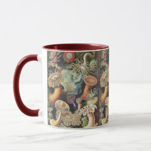 Mug Anémones de mer de Haeckel Collage d'art de vie na