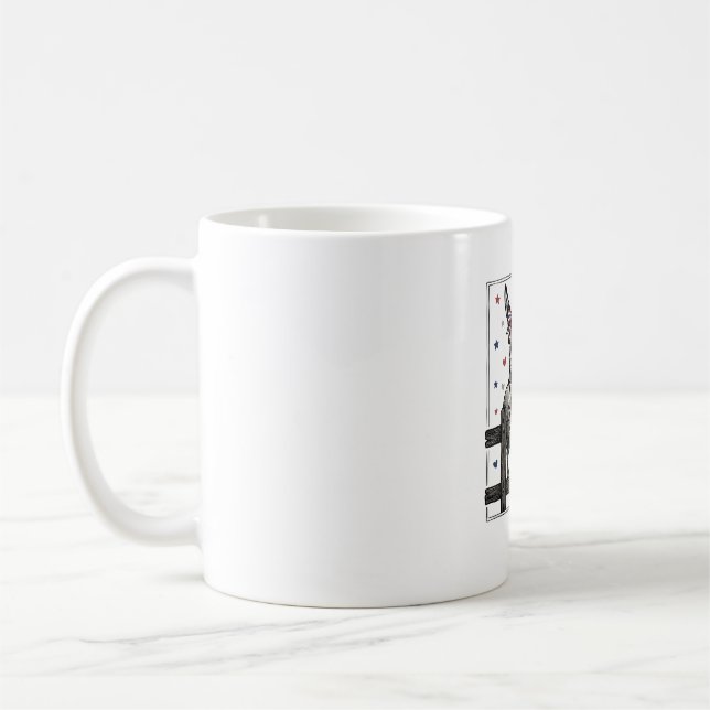 Mug Ânes patriotiques conception de chemise vintage 4  (Gauche)