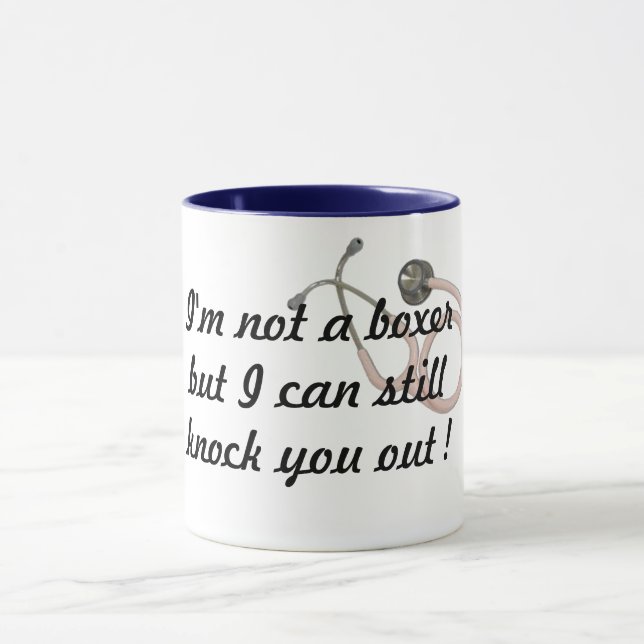 Mug anesthésie frapper médecin pun drôle de canon (Centre)