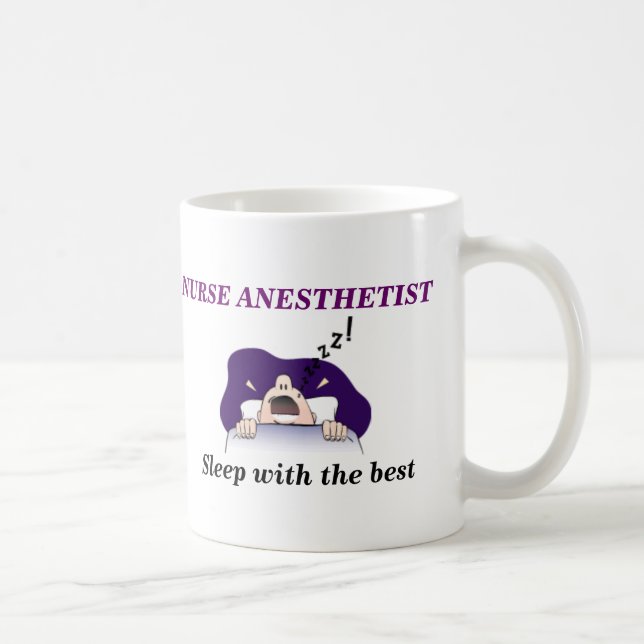 Mug ANESTHÉSISTE d'INFIRMIÈRE, sommeil avec le (Droite)