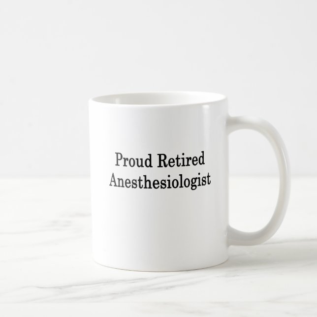 Mug Anesthésiste retraité fier (Droite)