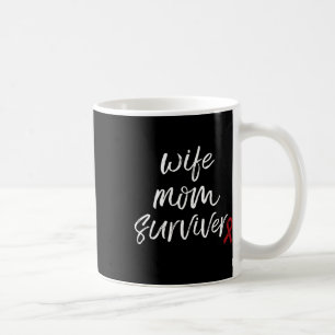 Mug Aneurysme Sensibilisation Burgundy Ribbon Femme Ma