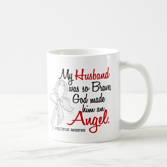Mug Ange 2 Mari Cancer du Poumon (Droite)