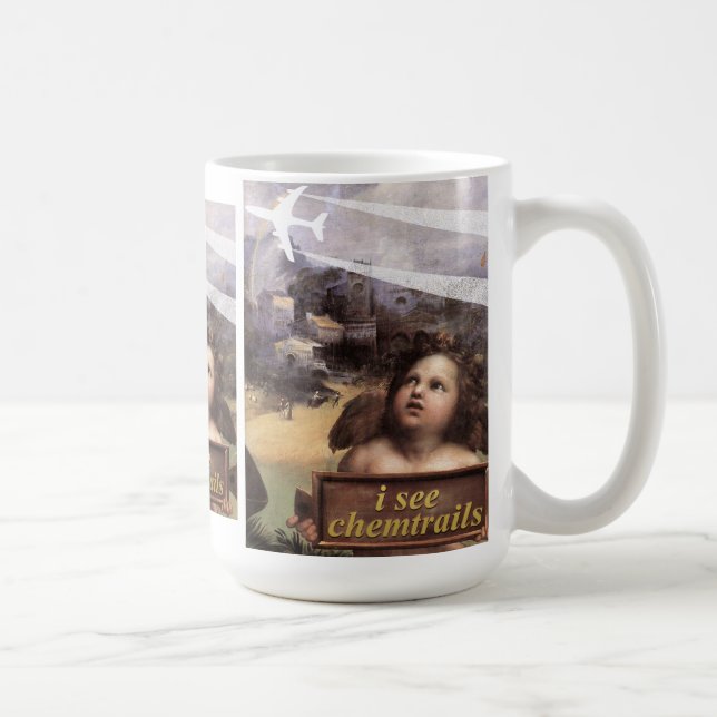 Mug Ange dans la Madonna de Foligno voit les chemtrail (Droite)