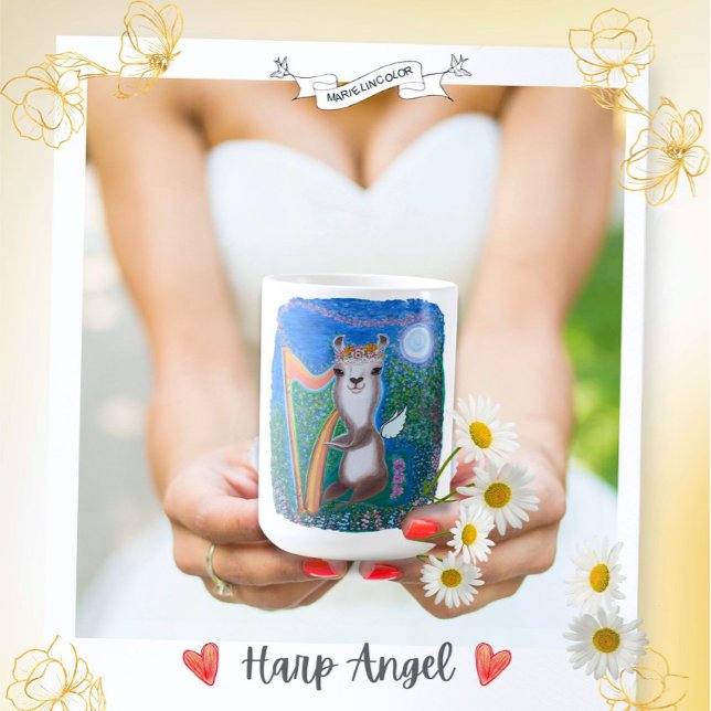 Mug Ange de la Lune à la Harpe (Créateur téléchargé)
