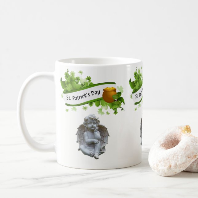 Mug Ange de la Saint-Patrick (Avec donut)