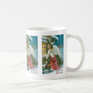 Mug Ange de Noël à la fenêtre