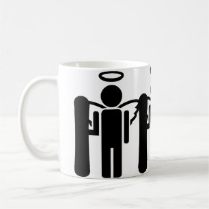 Mug ange de surf des neiges